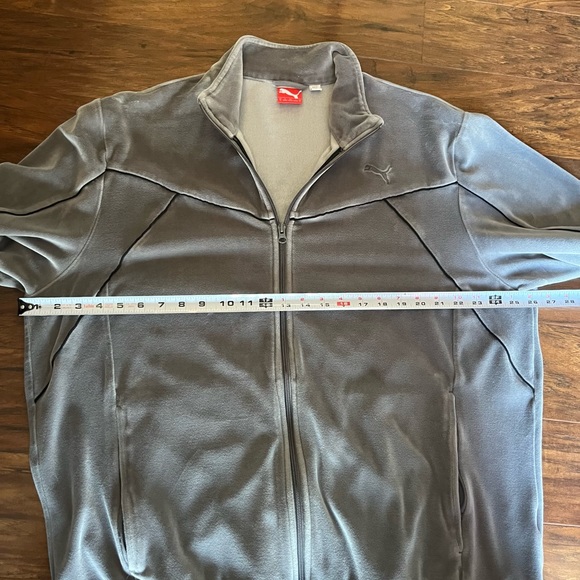 Puma Velour Full Zip Track Jacket Mens Size XL - Picture 8 of 9